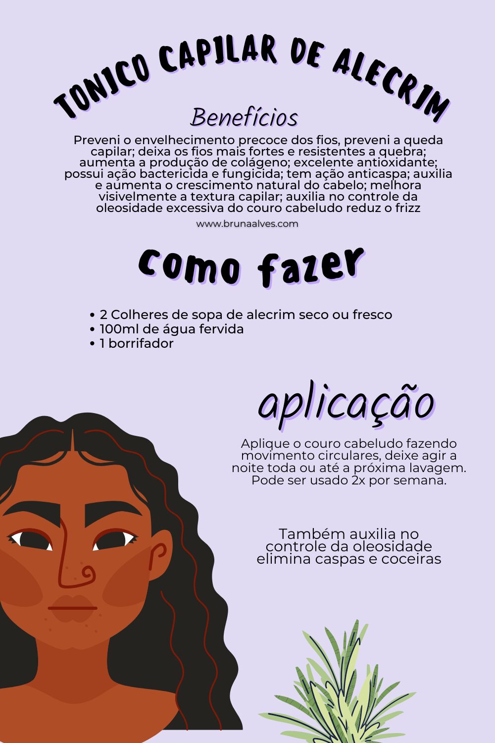 tonico capilar caseiro de alecrim